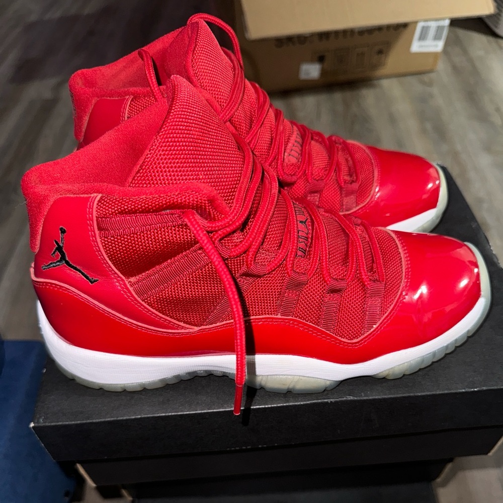 Jordan 11 Retro GS “Win Like ‘96”- Gym Red/ Black-White